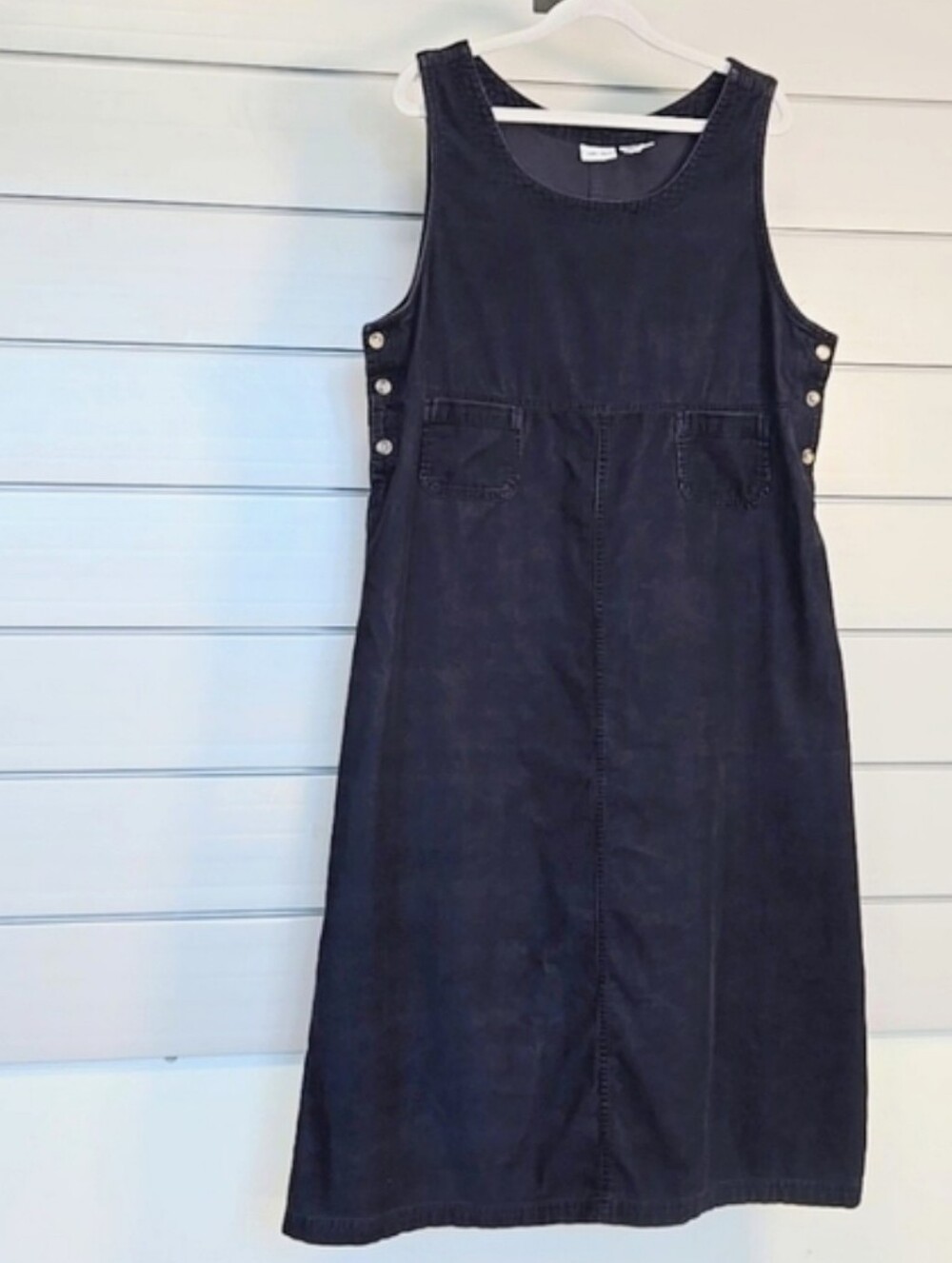 Corduroy Cotton Dress In Navy